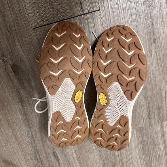 HOKA Transport Women Sneakers Eggnog Sz7B Vibram Sole CORDURA Neutral Minimalist - Picture 9 of 11